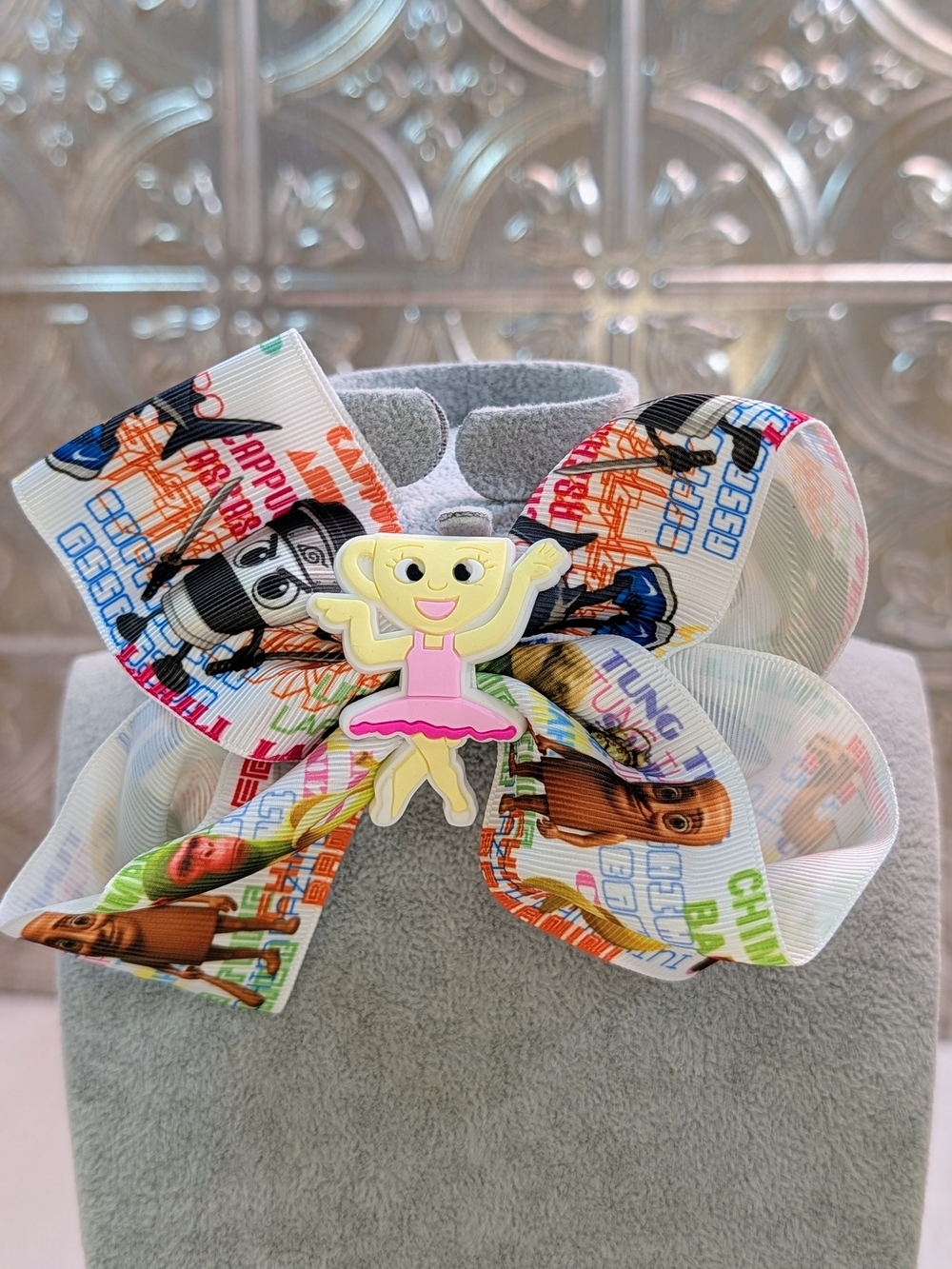 Medium Size Kids Brain Rot Hairbow